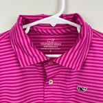 Load image into Gallery viewer, Vineyard Vines Boys&#39; Kennedy Stripe Sankaty Performance Polo Pink 6
