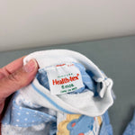 Load image into Gallery viewer, Vintage Healthtex Blue Polka Dot Applique Lion Romper 6 Months USA
