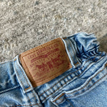 Load image into Gallery viewer, Vintage Levi's Cinched Waist Cut Off Blue Jean Shorts 6
