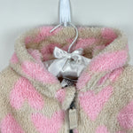 Load image into Gallery viewer, Hanna Andersson Baby Marshmallow Jacket Light Oat Hearts 75 cm 12-18 Months
