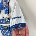 Load image into Gallery viewer, Vintage OshKosh B&#39;gosh Blue Sailboat Overalls Set 4T USA
