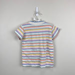 Load image into Gallery viewer, Vintage Healthtex Short Sleeve Pastel Stripe Pointelle T-Shirt 6 USA
