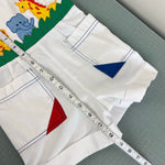 Load image into Gallery viewer, Vintage Baby Togs Applique Safari Shortall Romper 2T
