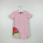 Load image into Gallery viewer, Mini Boden Pink Stripe Sequin Seashell Dress 3-4
