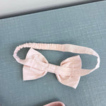Load image into Gallery viewer, Janie and Jack Baby Coastal Getaway Dress &amp; Soft Headband Pale Pink 3-6 Months
