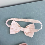 Load image into Gallery viewer, Janie and Jack Baby Coastal Getaway Dress &amp; Soft Headband Pale Pink 3-6 Months
