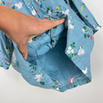 Load image into Gallery viewer, Mini Boden Smocked Blue Woodland Peter Pan Collar Dress 6-12 Months
