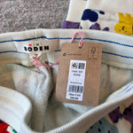 Load image into Gallery viewer, Mini Boden Kids' Pet Print Cotton Joggers Oatmeal Rainbow Pets 7-8 NWT
