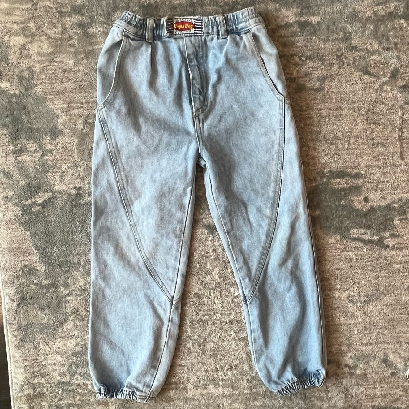 Vintage Bugle Boy Light Wash Jogger Jeans 6