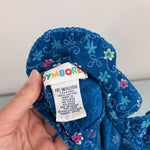 Load image into Gallery viewer, Vintage Gymboree Blue Floral Corduroy Dress Newborn 3-6 Months
