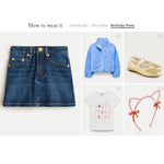 Load image into Gallery viewer, Crewcuts Classic Stretch Patch Pocket Denim Skirt 8
