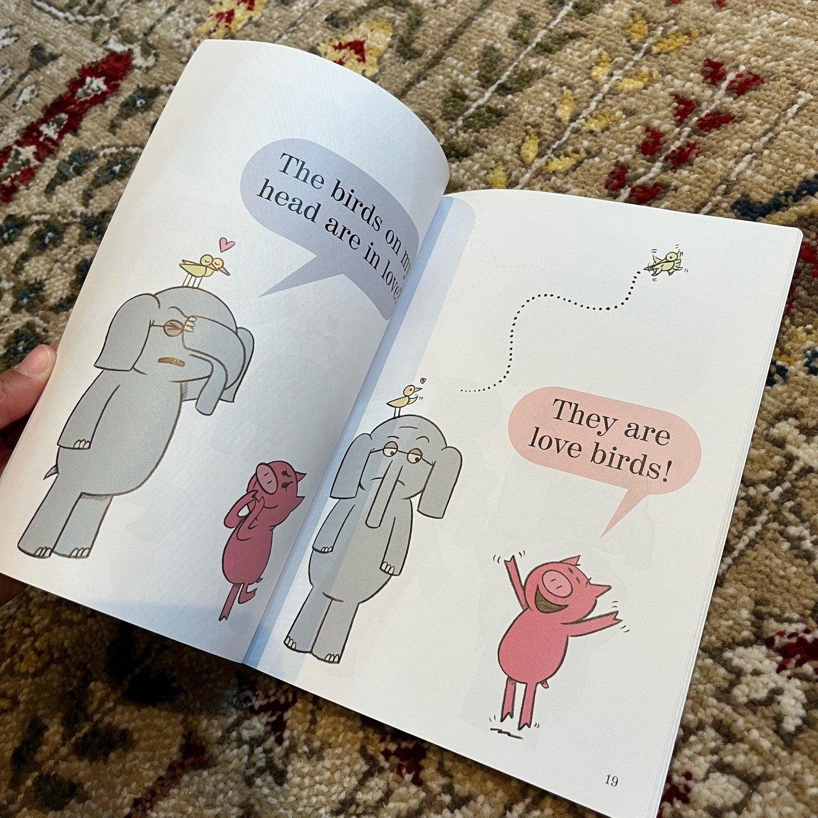 Mo Willems Elephant & Piggie Book There Is a Bird on Your Head!