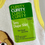 Load image into Gallery viewer, Vintage Curity Peek-A-Puppy Terry Diaper Shirt Set Small NWT

