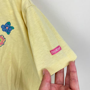 Vintage OshKosh B'gosh Yellow Flower Tee 6 USA