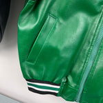 Load image into Gallery viewer, Vintage NBA Elevation Green Black Vegan Leather Kids Jacket 7
