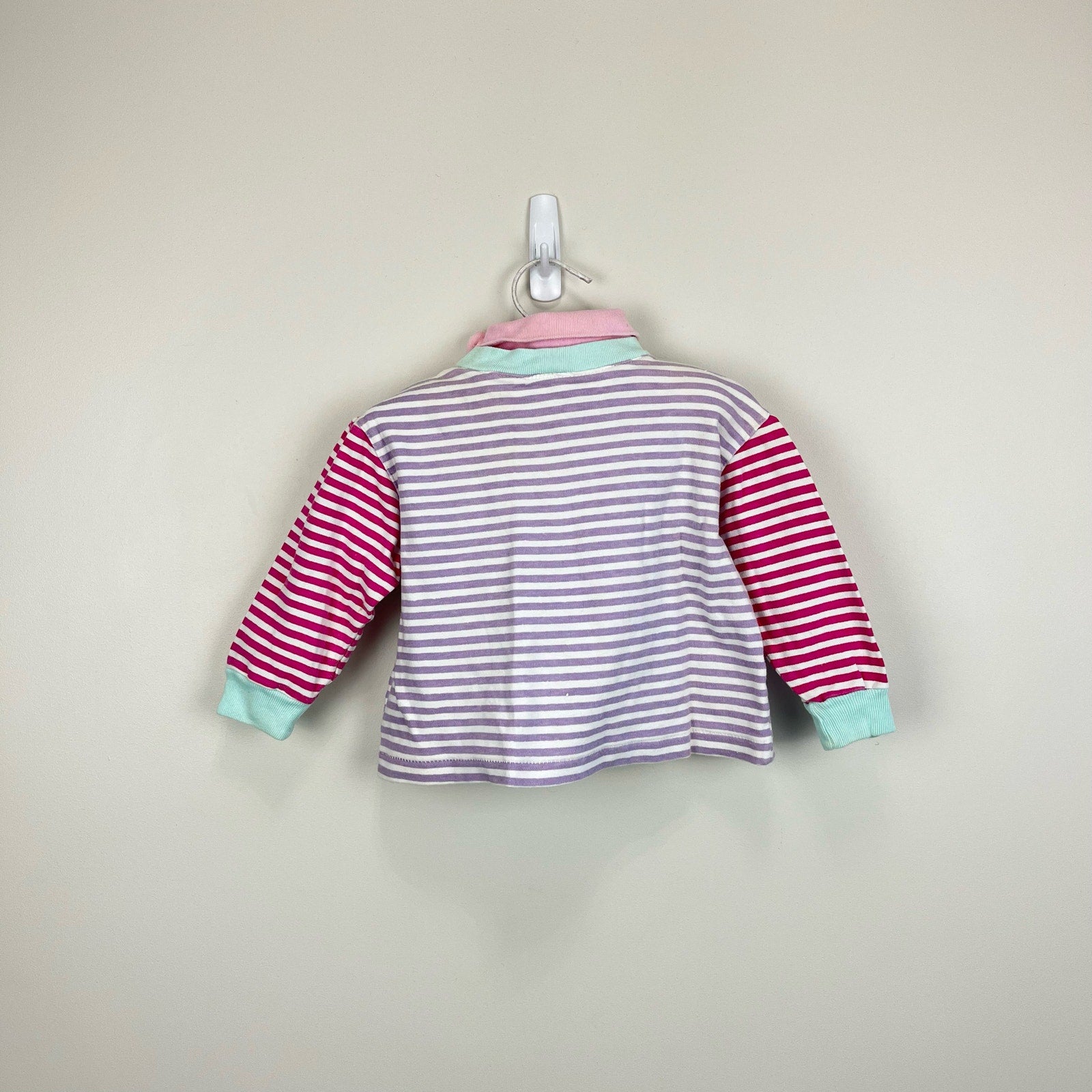 Vintage Happy Kids Striped ABC Shirt 18 Months