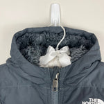 Load image into Gallery viewer, The North Face Baby Reversible Mount Chimbo Hooded Jacket Gray 6-12 Months
