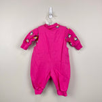 Load image into Gallery viewer, Vintage Basics Basics by City Kids Pink Clown Overalls Set 3-6 Months
