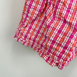 Load image into Gallery viewer, Vintage OshKosh B'gosh Pink Orange Plaid Flower Shortall 2T
