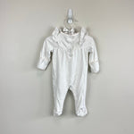 Load image into Gallery viewer, Aerin x Janie and Jack Embroidered Ruffle Footed 1-Piece Newborn
