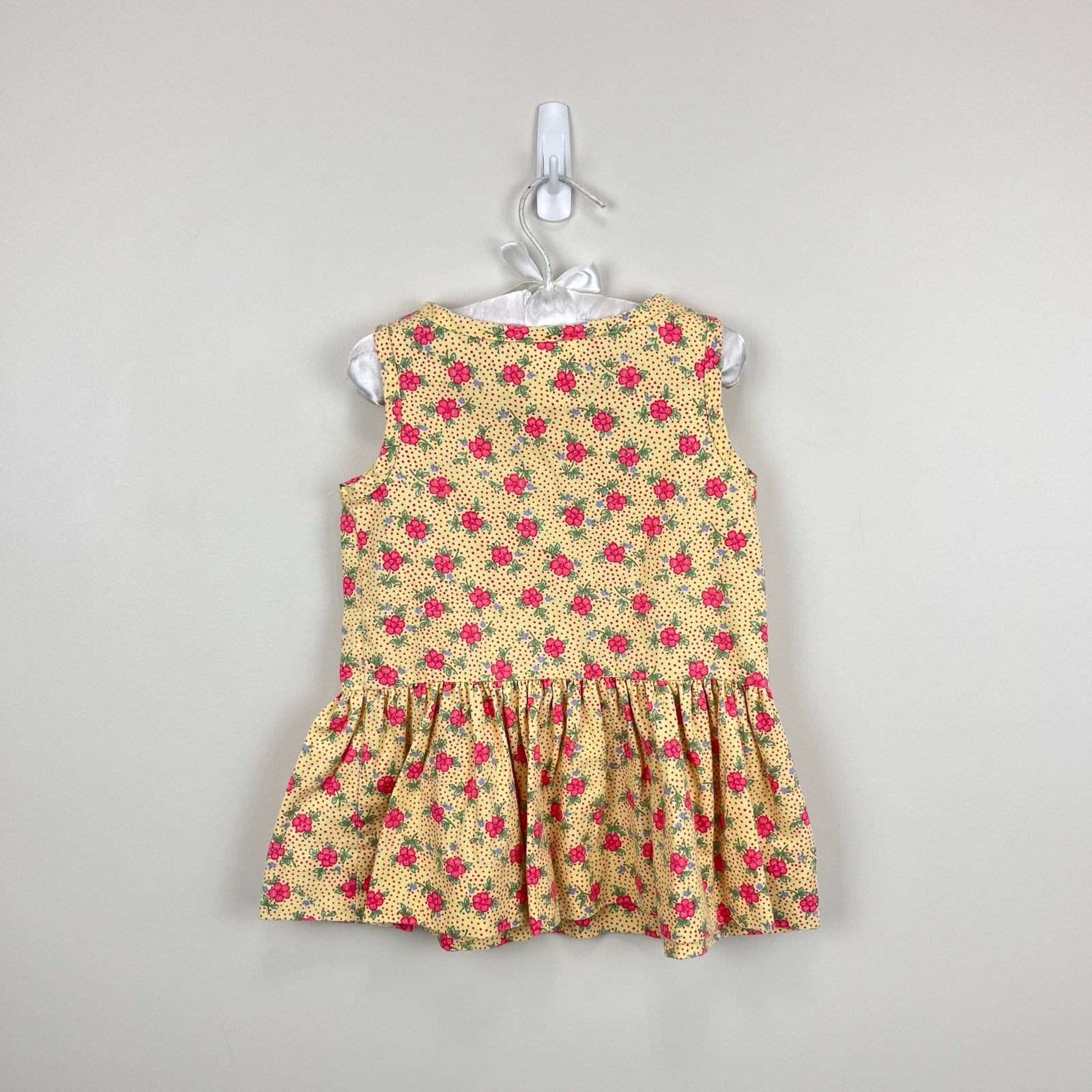 Vintage Rare Editions Yellow Floral Dress 2T USA