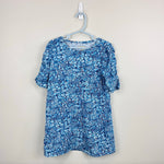 Load image into Gallery viewer, Lilly Pulitzer Girls Mini Belden Dress Cumulus Blue Blooming Together M 6-7
