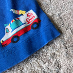 Load image into Gallery viewer, Hanna Andersson Blue Ice Cream Truck Short John PJs 130 cm 8
