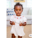 Load image into Gallery viewer, The Beaufort Bonnet Company Sandy Smocked Bubble Worth Avenue White 18-24 Months
