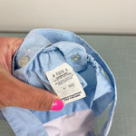 Load image into Gallery viewer, Vintage Blue Bunny Bib Sunsuit Romper Newborn
