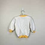 Load image into Gallery viewer, Vintage White &amp; Yellow Heart Sweatshirt 2T USA
