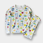 Load image into Gallery viewer, Hanna Andersson White Vacation Pajamas 130 cm 8
