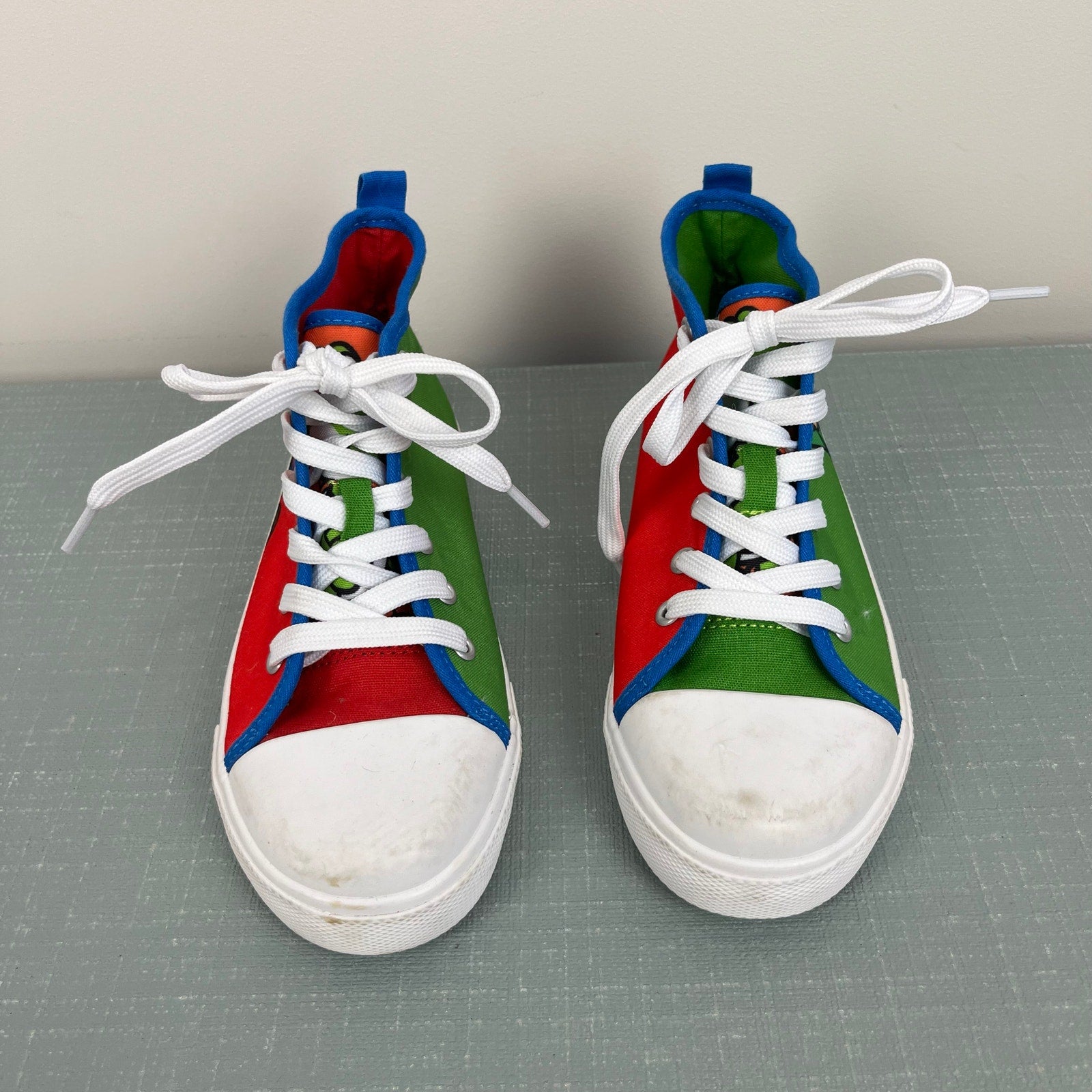 Nintendo Super Mario Bros High Top Luigi and Mario Sneakers 1