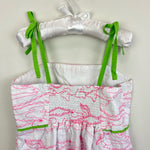 Load image into Gallery viewer, Lilly Pulitzer Girls Little Franco Dress Hotty Pink Alligator Grrrowl Embroidered 8
