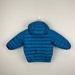 Load image into Gallery viewer, Patagonia Boys' Reversible Down Sweater Hoody Jacket Balkan Blue 6-12 Months
