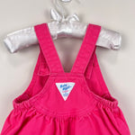 Load image into Gallery viewer, Vintage OshKosh B'gosh Pink Cross Front Overalls 12 Months USA

