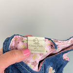 Load image into Gallery viewer, Y2K Vintage Classic Pooh Denim Ruffle Jumper 24 Months
