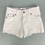 Load image into Gallery viewer, Mini Boden Girls White Denim Shorts 7
