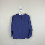 Load image into Gallery viewer, Mini Boden Long Sleeve Heart Pocket Top Soft Starboard Blue 5-6
