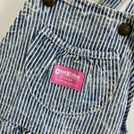Load image into Gallery viewer, Vintage OshKosh B'gosh Striped Acid Wash Shortall Romper 6 USA
