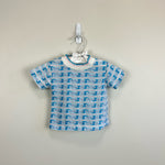 Load image into Gallery viewer, Vintage Sears Short Sleeve Blue Cat Shirt Medium
