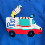 Load image into Gallery viewer, Hanna Andersson French Terry Lift-the-Flap Ice Cream Truck Applique Sweatshirt 100 cm 4T
