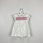 Load image into Gallery viewer, Mini Boden Smocked White Eyelet Dress 3-6 Months
