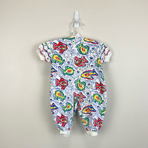 Vintage Fish Jumpsuit Romper Baby