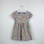 Load image into Gallery viewer, Mini Boden short Sleeve Fun Floral Jersey Dress 4-5
