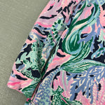 Load image into Gallery viewer, Lilly Pulitzer Girls Sammy Pajama Set Hi Tide Navy Bringing Mermaid Back 4T
