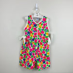 Load image into Gallery viewer, Vintage OshKosh B'gosh Floral Shortall Romper 5T USA NWT

