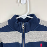 Load image into Gallery viewer, Ralph Lauren Navy Gray Quarter Zip Sweater 6
