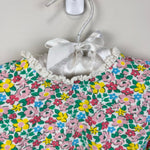 Load image into Gallery viewer, Mini Boden Long Sleeve Floral Ruffle Collar Shirt 12-18 Months
