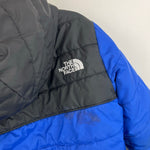 Load image into Gallery viewer, The North Face Reversible Mount Chimbo Full-Zip Hooded Jacket Blue Black 4T
