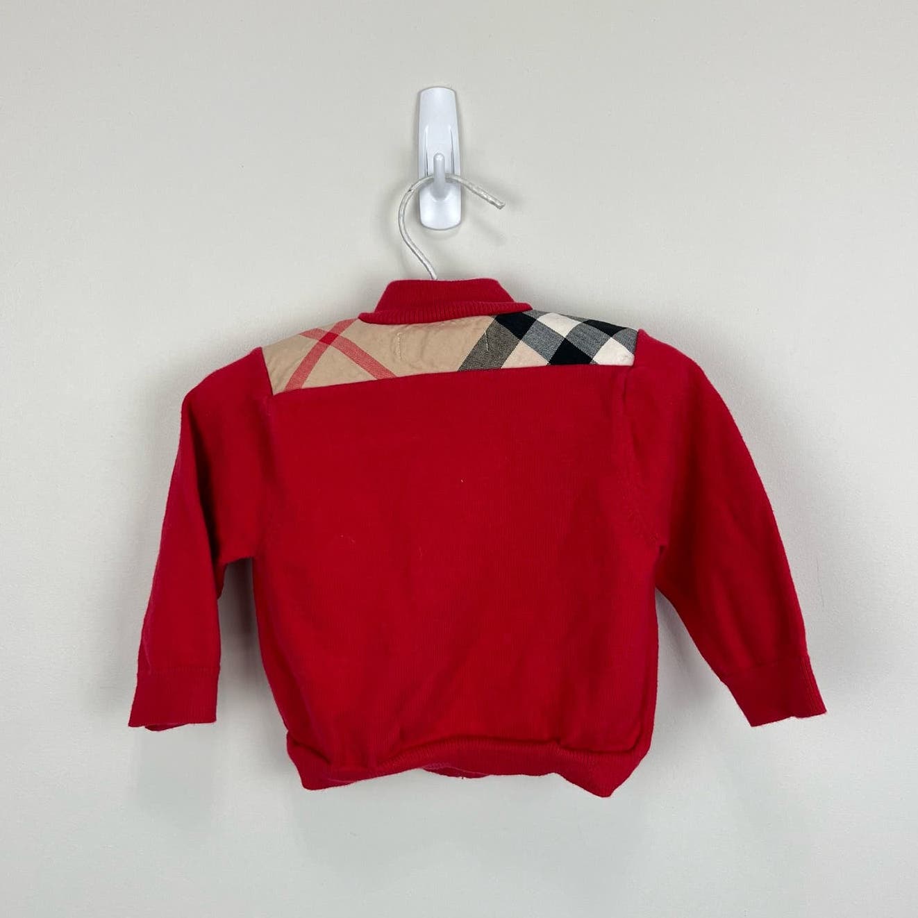 Burberry Full Zip Sweater Military Red 68 cm 6 Months